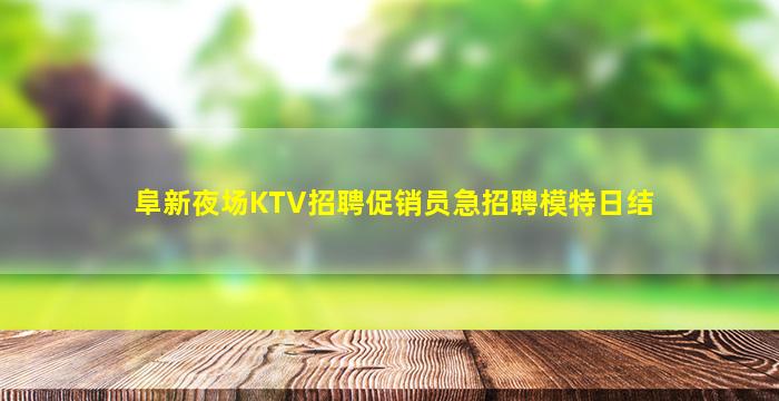 阜新夜场KTV招聘促销员急招聘模特日结